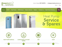 Tablet Screenshot of greenlightsolutions.ie